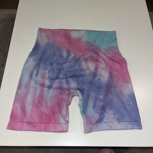 maxxim tye dye biker shorts